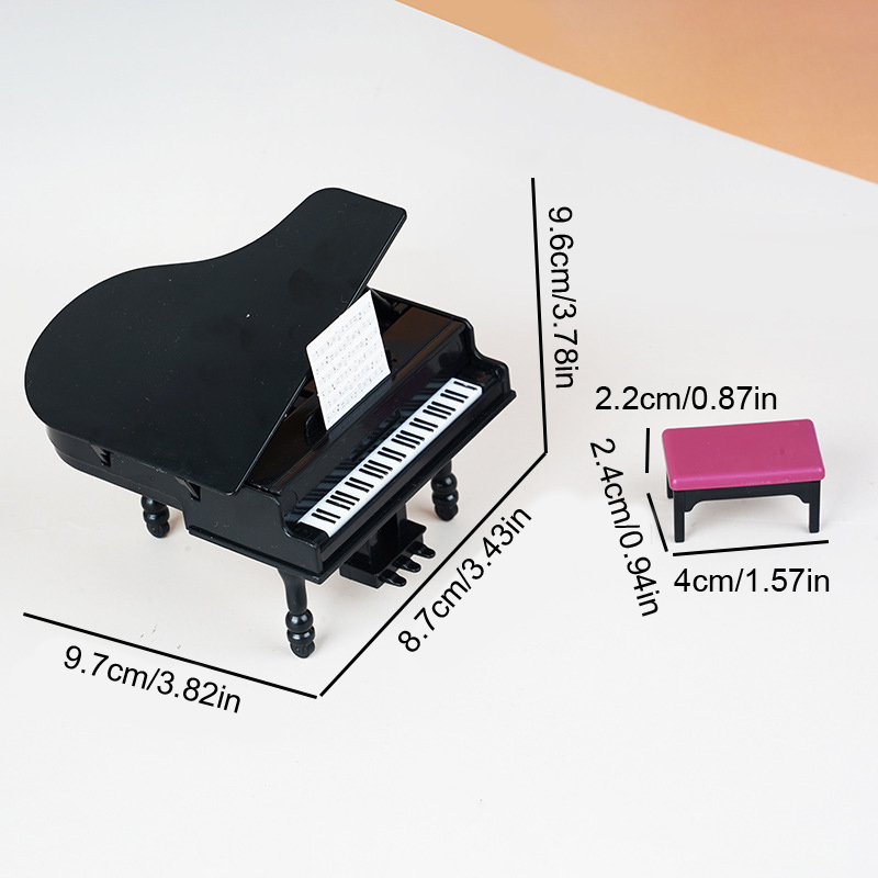 1:12 Dollhouse Miniature Piano - Interior Design Living Room 评论和价格