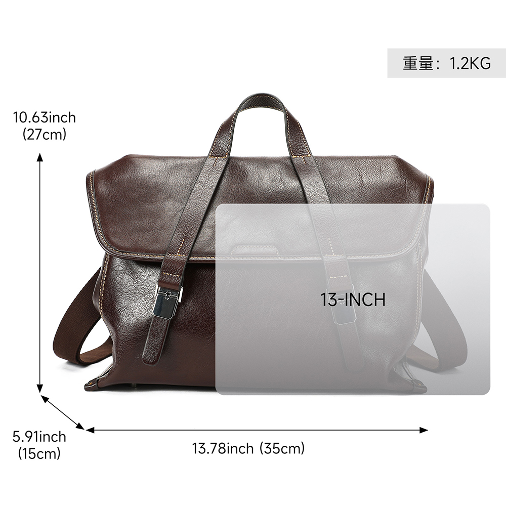 WESTAL 100% Leather Laptop Bag - Interior Design Documentation 评论和价格
