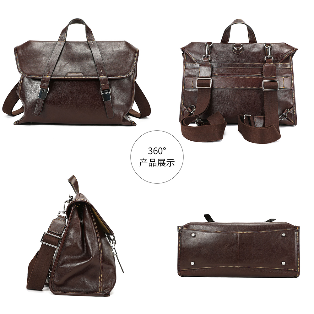 WESTAL 100% Leather Laptop Bag - Interior Design Documentation 评论和价格