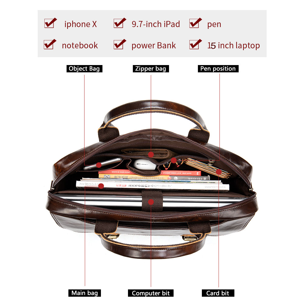 WESTAL men's briefcase  bag me - Interior Design Documentation 评论和价格