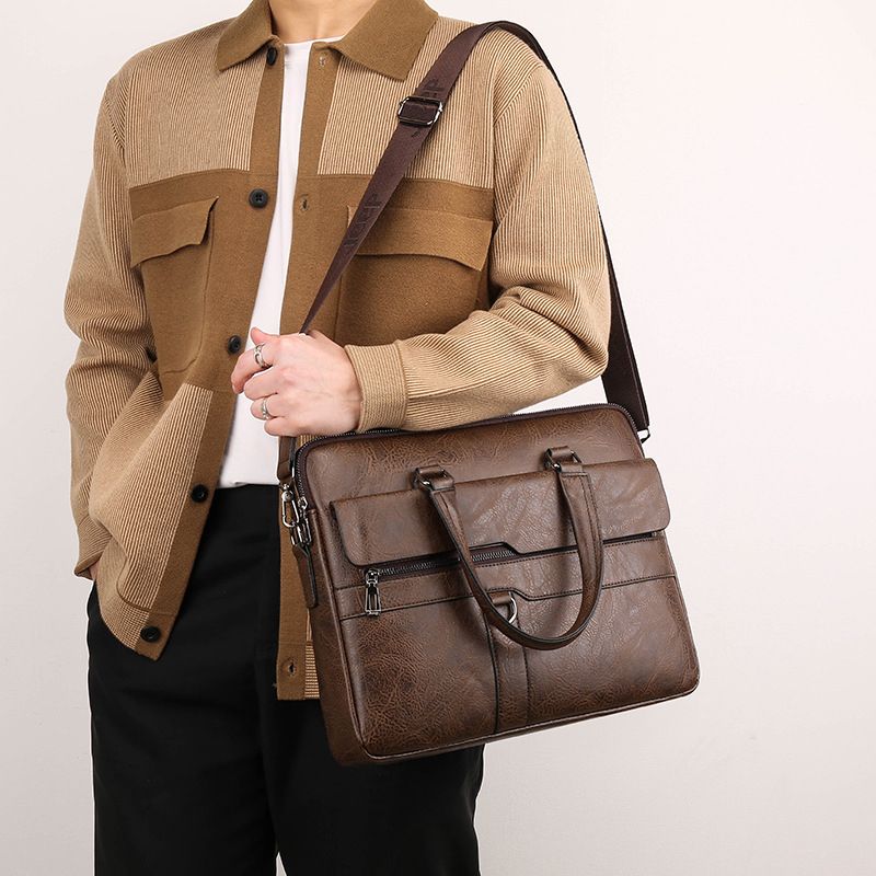 Men's Briefcase PU Leather Han - Interior Design Documentation 评论和价格