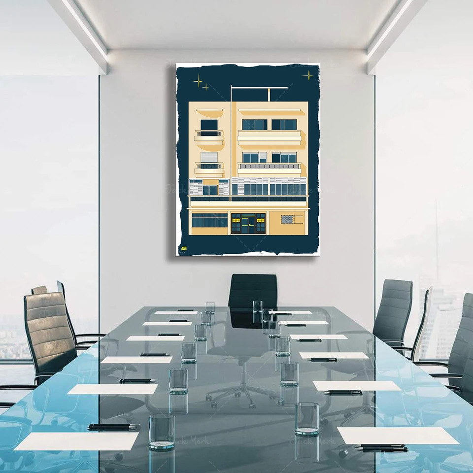 Bauhaus Tel Aviv Print Modern  - Interior Design York 评论和价格