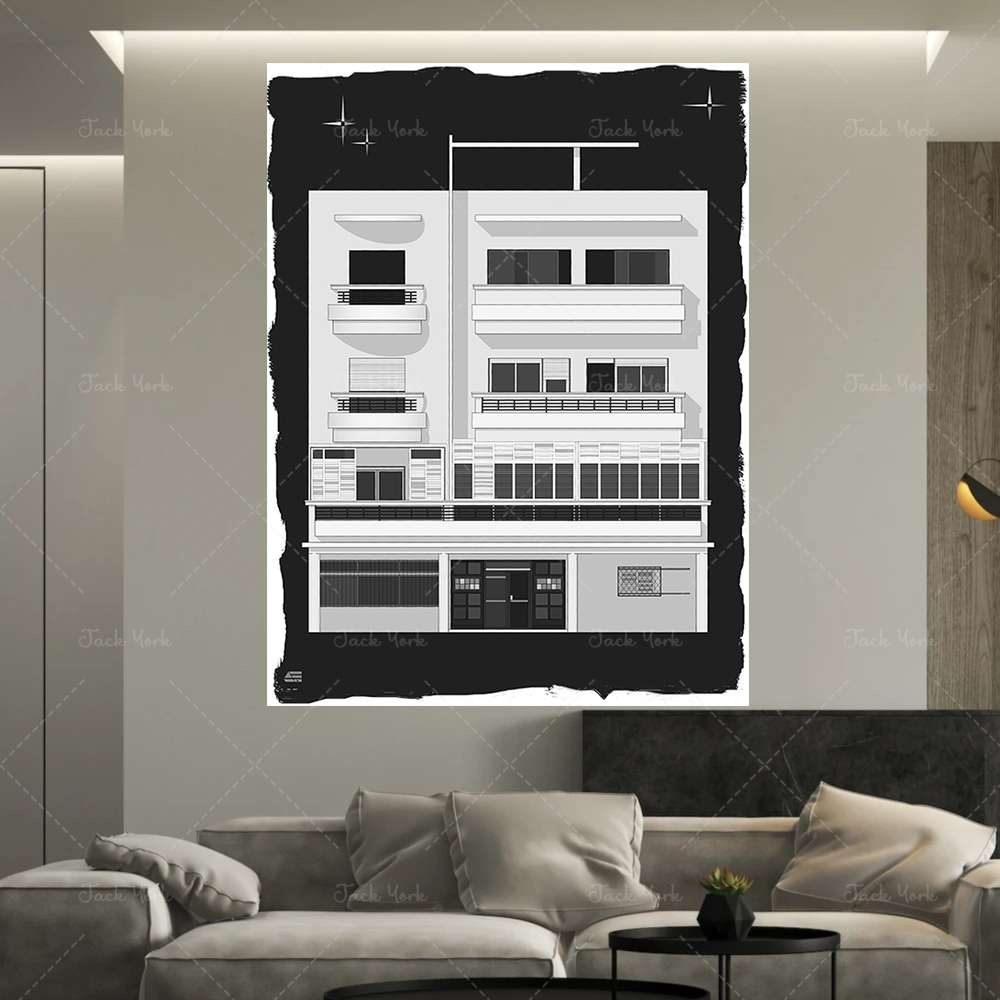 Bauhaus Tel Aviv Print | Moder - Interior Design York 评论和价格