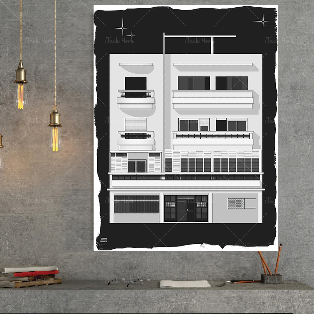 Bauhaus Tel Aviv Print | Moder - Interior Design York 评论和价格